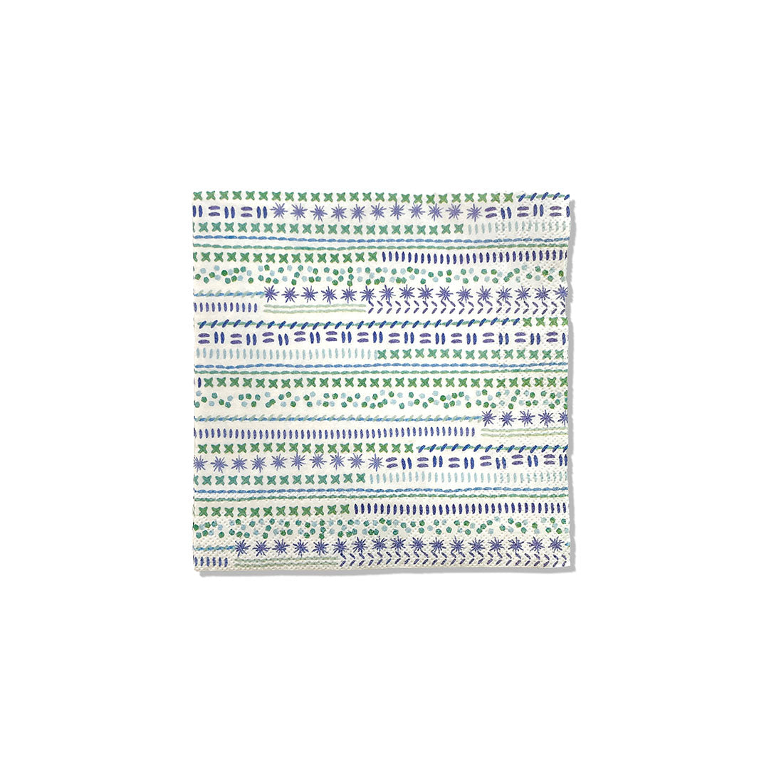 Elegant Embroidery Style Paper Cocktail Napkins