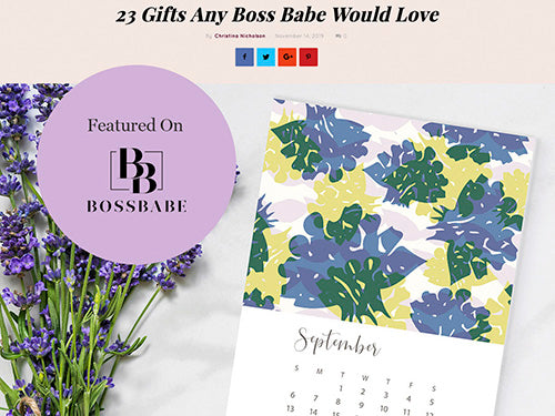 Featured in the Boss Babe 2019 Gift Guide