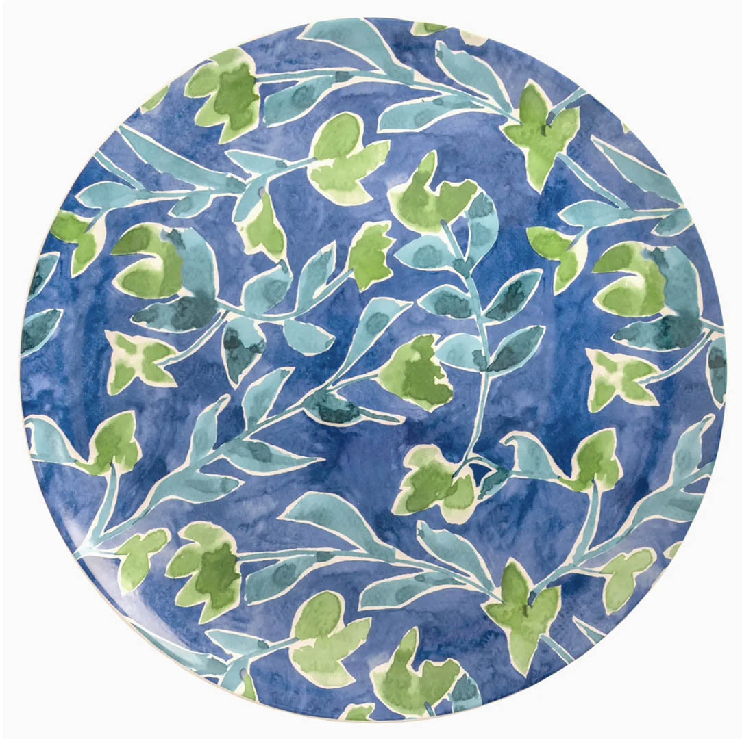 Azure & Ivy Blue Ceramic Platter