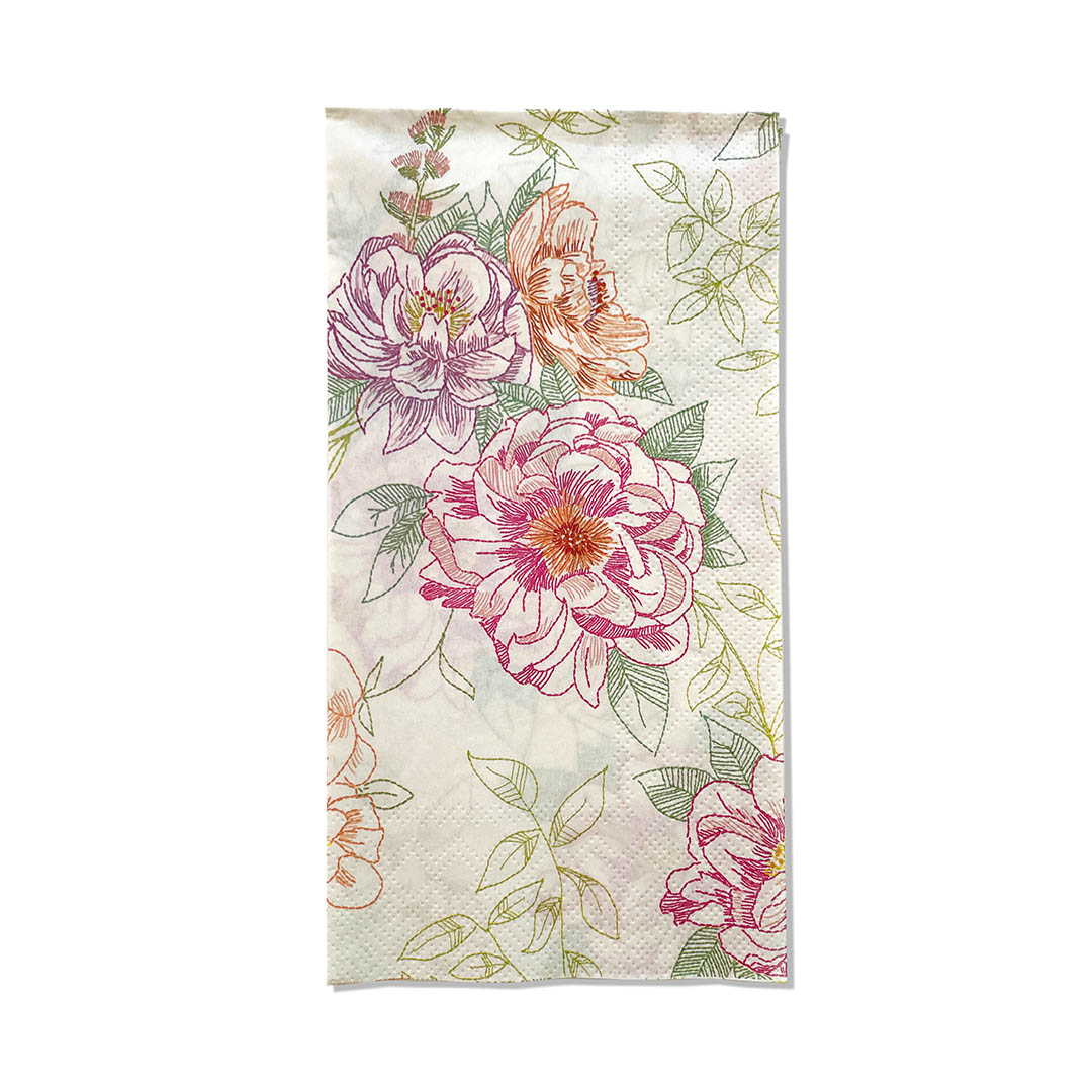 Embellished Garden Paper Guest Towels
