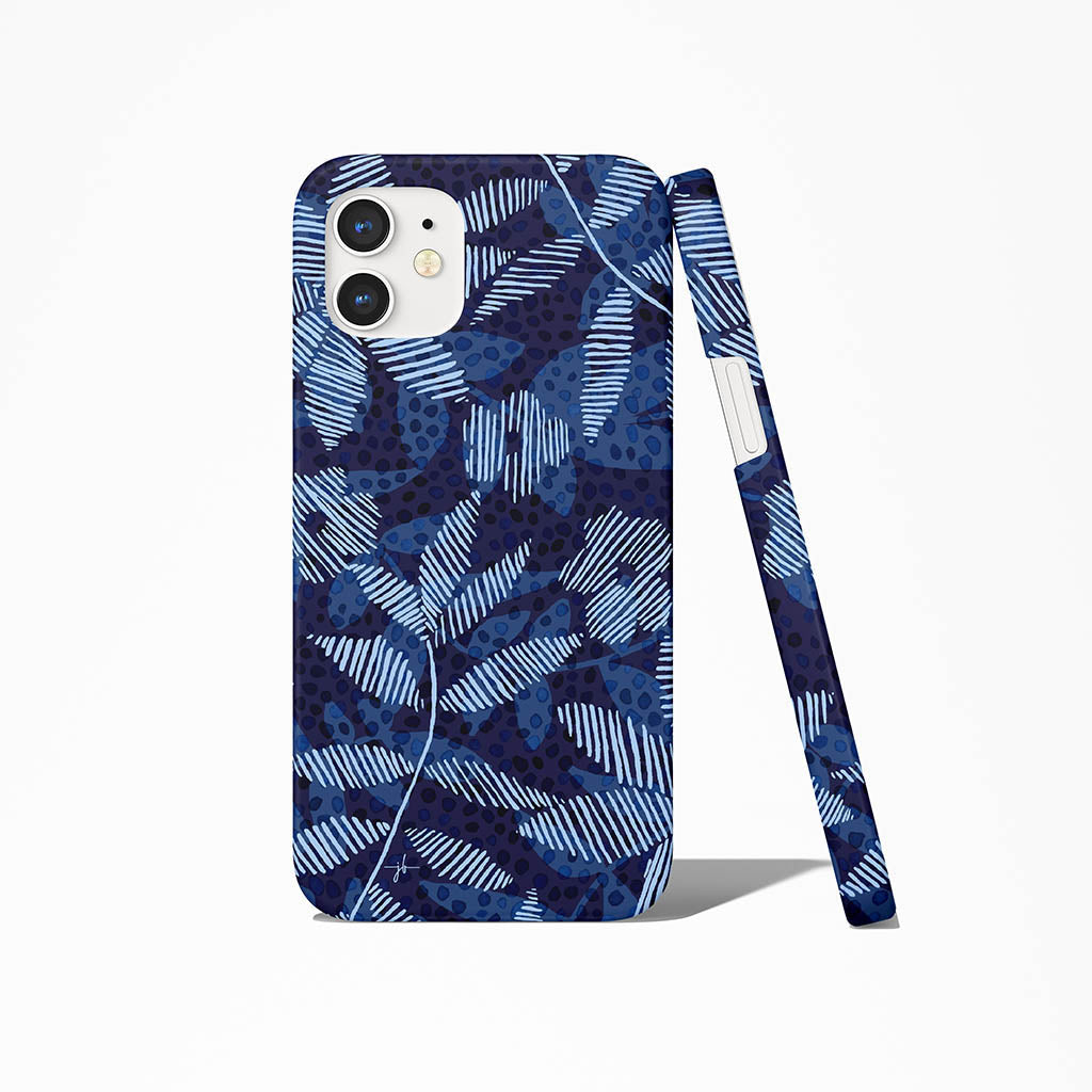 graphic floral and stripe artistic pattern on iphone case